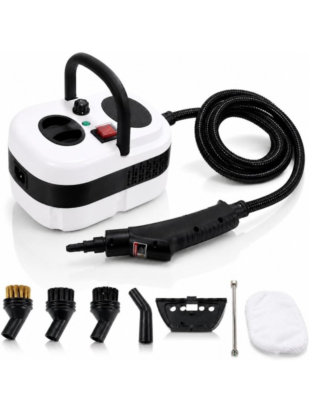 High-Temp Handheld Steam Cleaner, 221°F, Chemical-Free, 10-Piece Accessory Kit